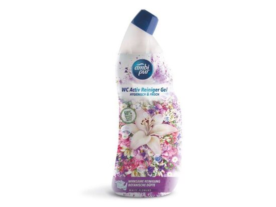 AMBI PUR WC Activ Reiniger Gel "WHITE FLOWERS" 750 ml.