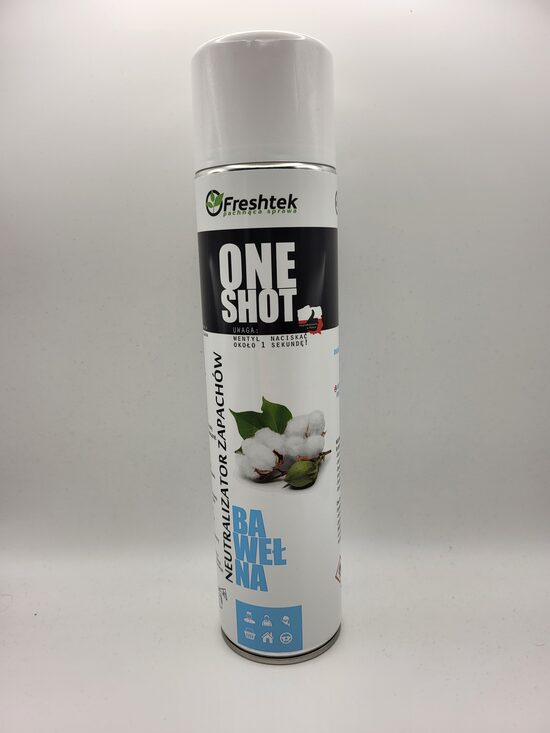 Freshtek ONE SHOT Kvapų neutralizatorius Medvilnė  600 ml.
