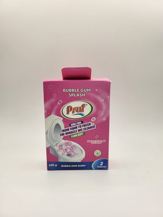 Praf WC valymo putos 2*100 g. Kramtomos gumos kvapo