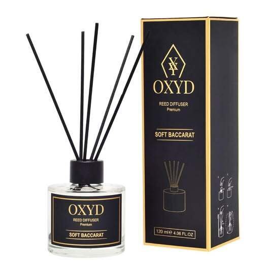 Namų kvapas  su lazdelėmis OXYD SOFT BACCARAT 120 ml.