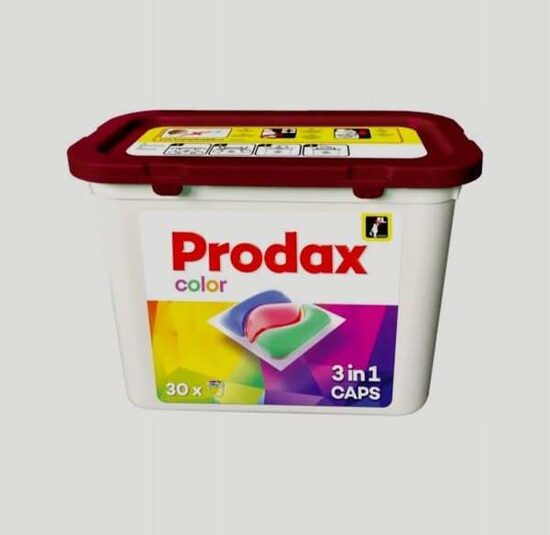 Skalbimo kapsulės "Prodax" color 3in1, 30 kapsulių