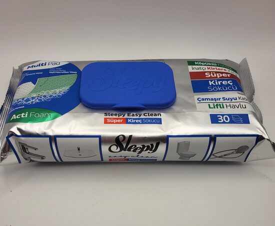 Paviršių valymo servetėlės SLEEPY EASY CLEAN KIREC 30 vnt