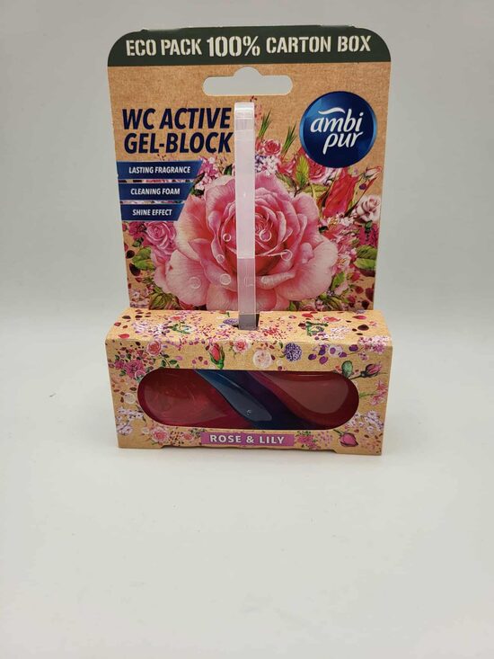 AMBI PUR WC ACTIVE GEL-BLOCK ROSE LILY 45 gr.