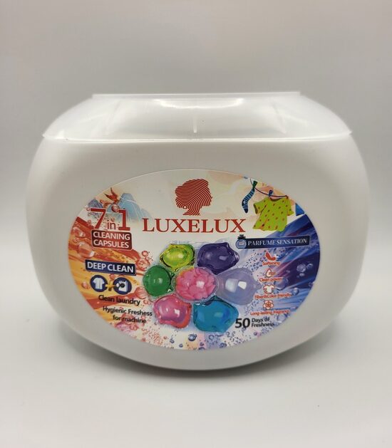 Skalbimo kapsulės LUXELUX 7in1 50 kapsulių