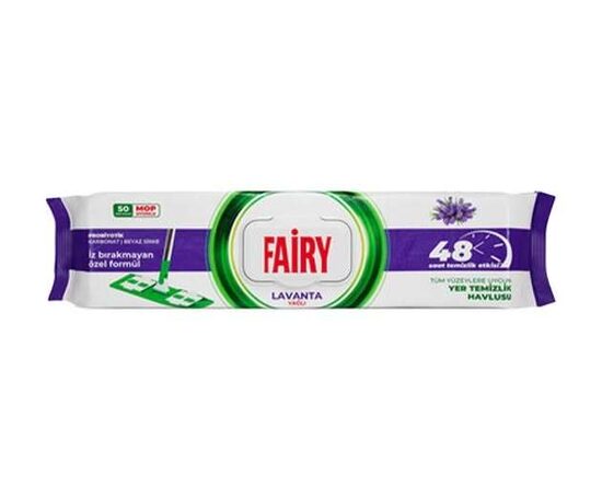 Drėgnos grindų valymo servetėlės FAIRY  Levanda
