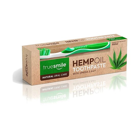 Dantų pasta HEMPOIL + dantų šepetėlis