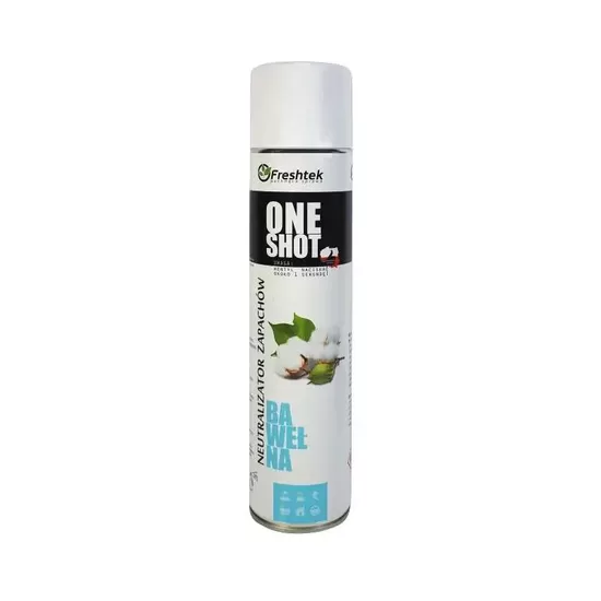 Freshtek ONE SHOT Kvapų neutralizatorius Medvilnė  600 ml.